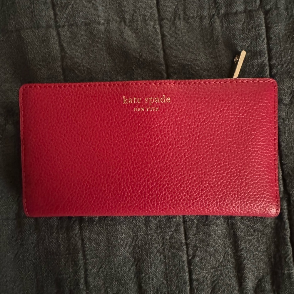 Kate Spade Cherry Red Leather Wallet